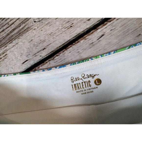 Lilly Pulitzer Aila Skort Dandy Lions Hydra Blue Athletic Floral L Luxletic‎ NWT - Picture 5 of 6